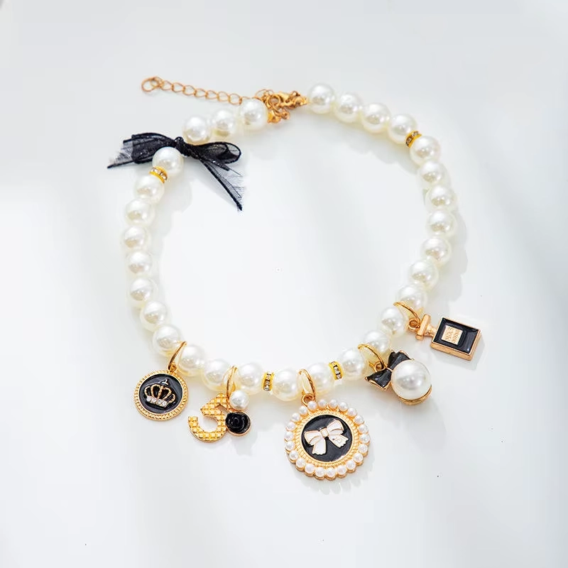 Mademoiselle Dog Collar, Black