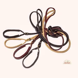 Utställningskoppel Skinn, Beige