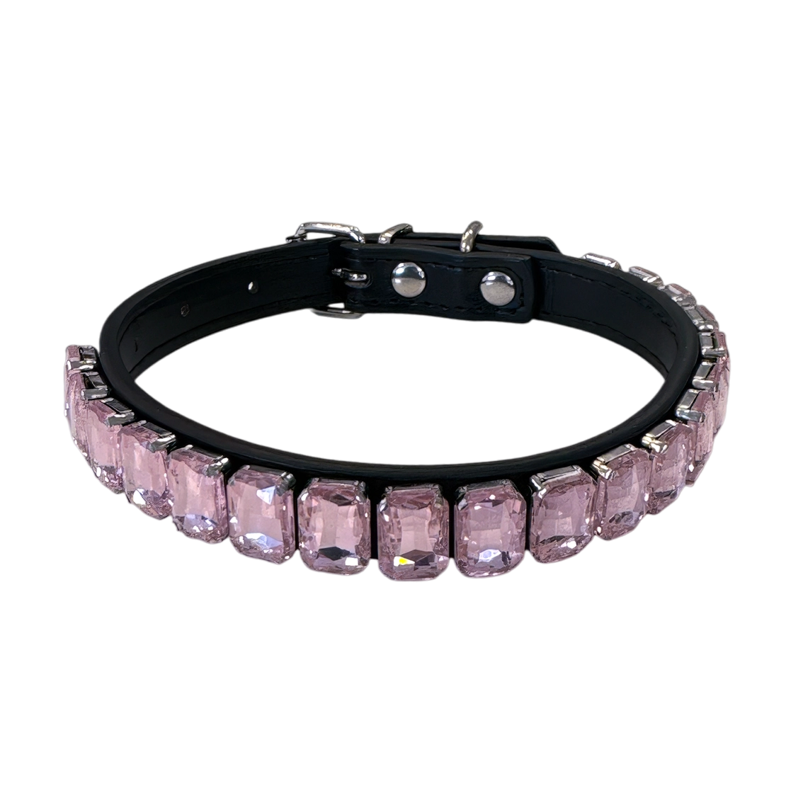 Diana Crystal Dog Collar, Pink