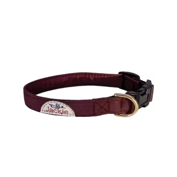 Jackie Hundhalsband Click-Lock Vinröd