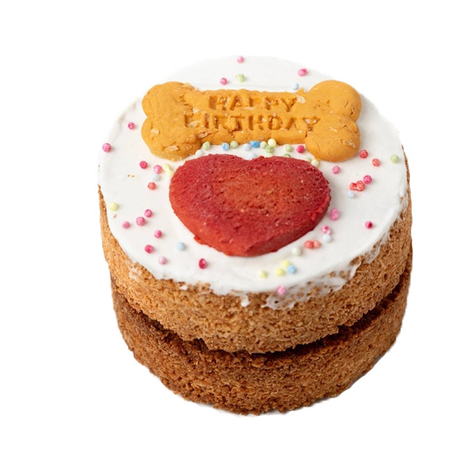 Luxury Dog Birthday Cake – Spannmålsfri m Jordnötssmör & Sockerfri Glasyr