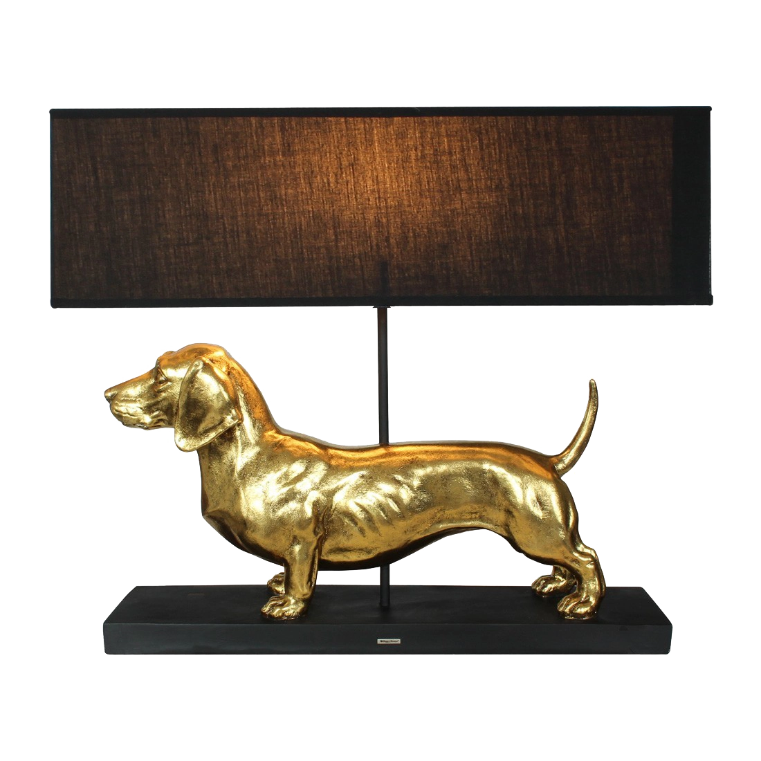 Happy House Lamp Dachshund Gold