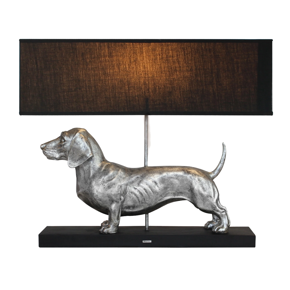 Happy House Lamp Dachshund Silver