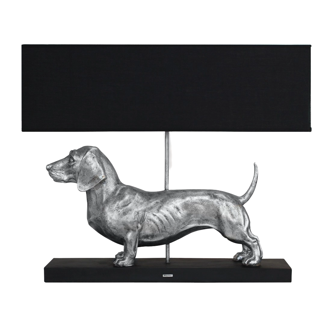 Happy House Lamp Dachshund Silver