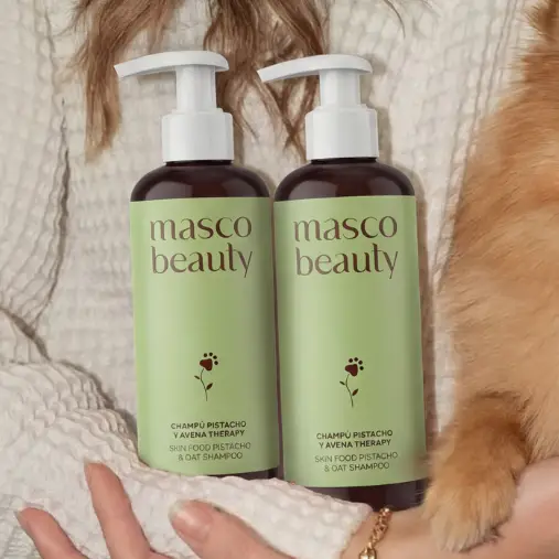 Masco Beauty Pistage & Havre Schampo för hund – För känslig hud