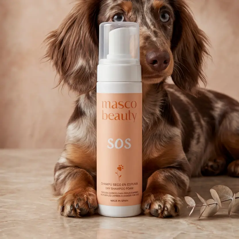 Masco Beauty Vattenfritt Torrschampo för hund – Mousse utan sköljning