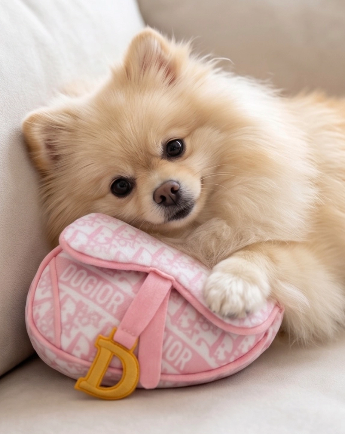 Dogior Saddle Bag Pink, Hundleksak
