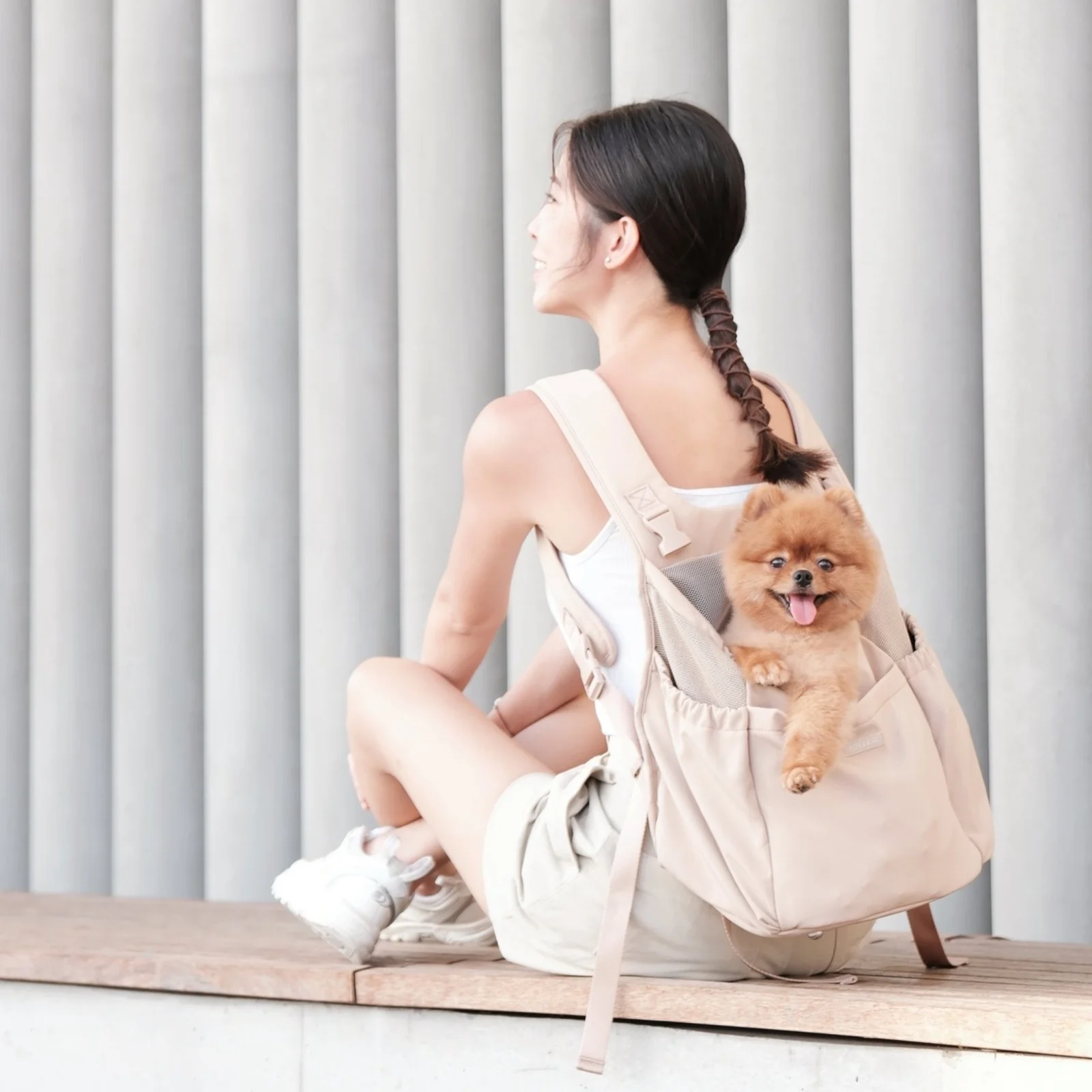 Adventure Pet Carrier Front & Backpack (Desert)