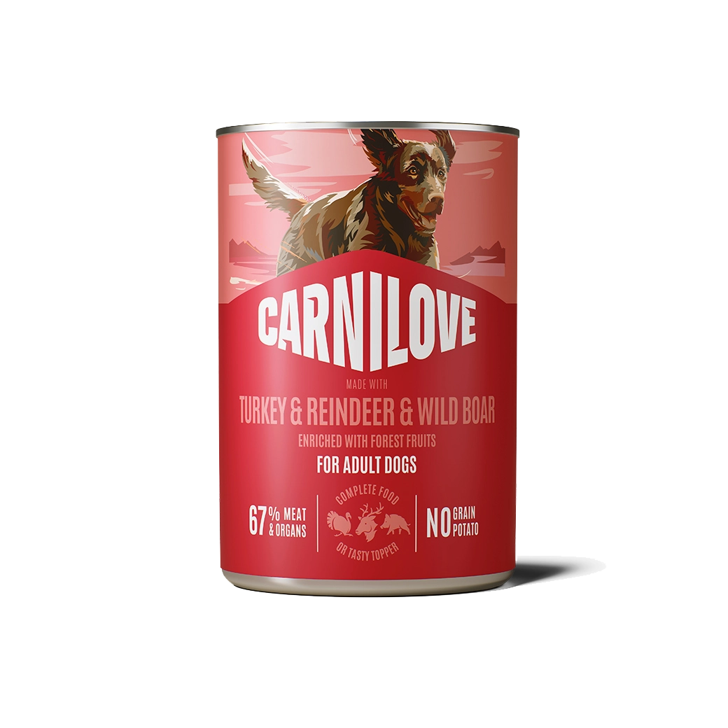Dog Can Paté Turkey & Reindeer & Wild Boar 400 g