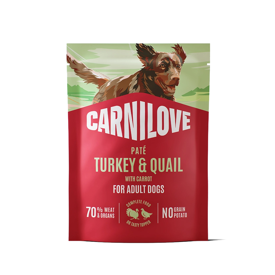 Dog Pouch Paté Turkey & Quial with Yellow Carrot 300 g