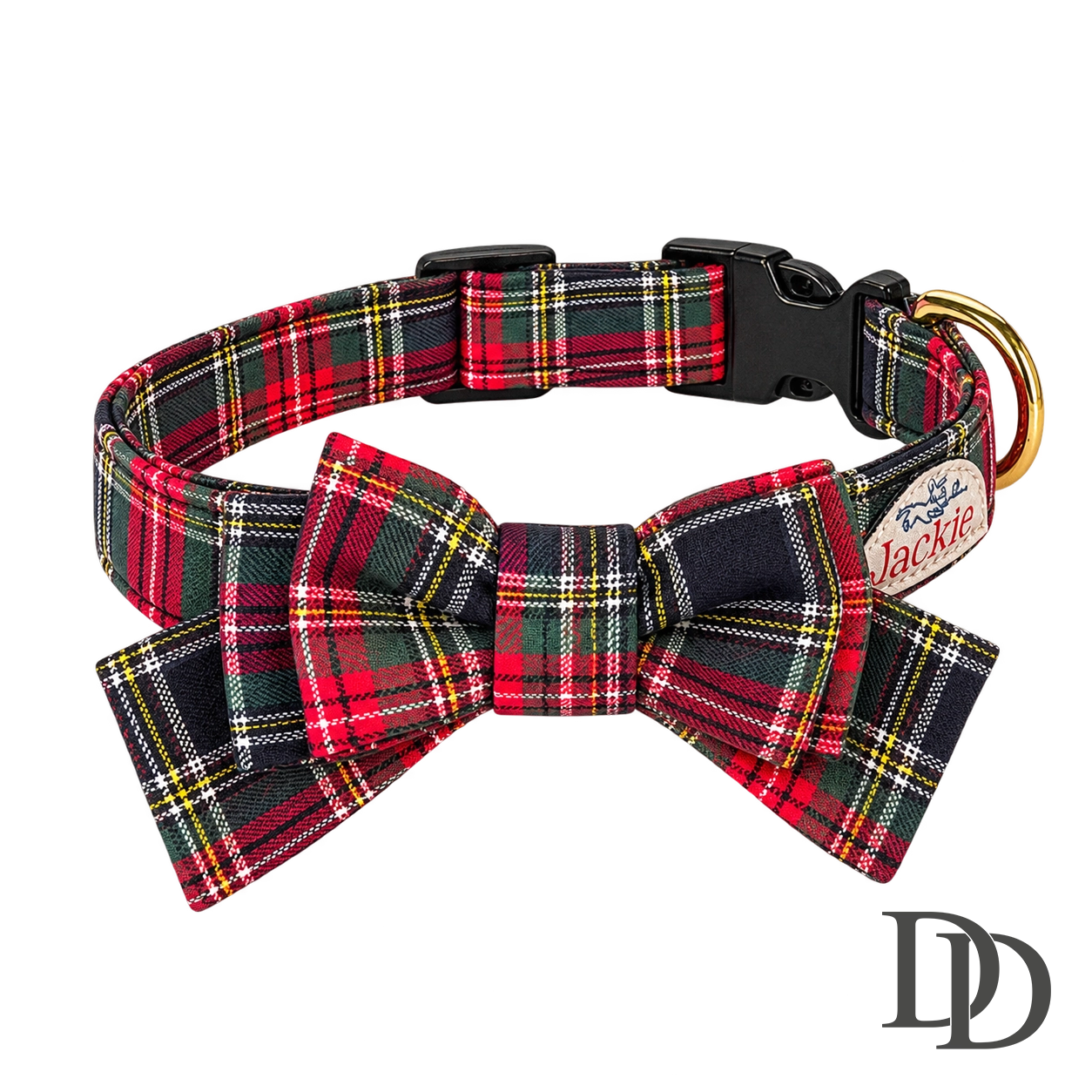 Jackie Halsband Bow Click-lock Royal Tartan