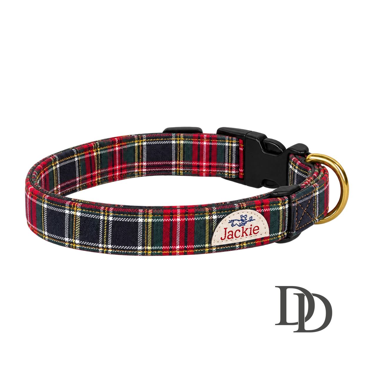 Jackie Hundhalsband Click-Lock Royal Tartan