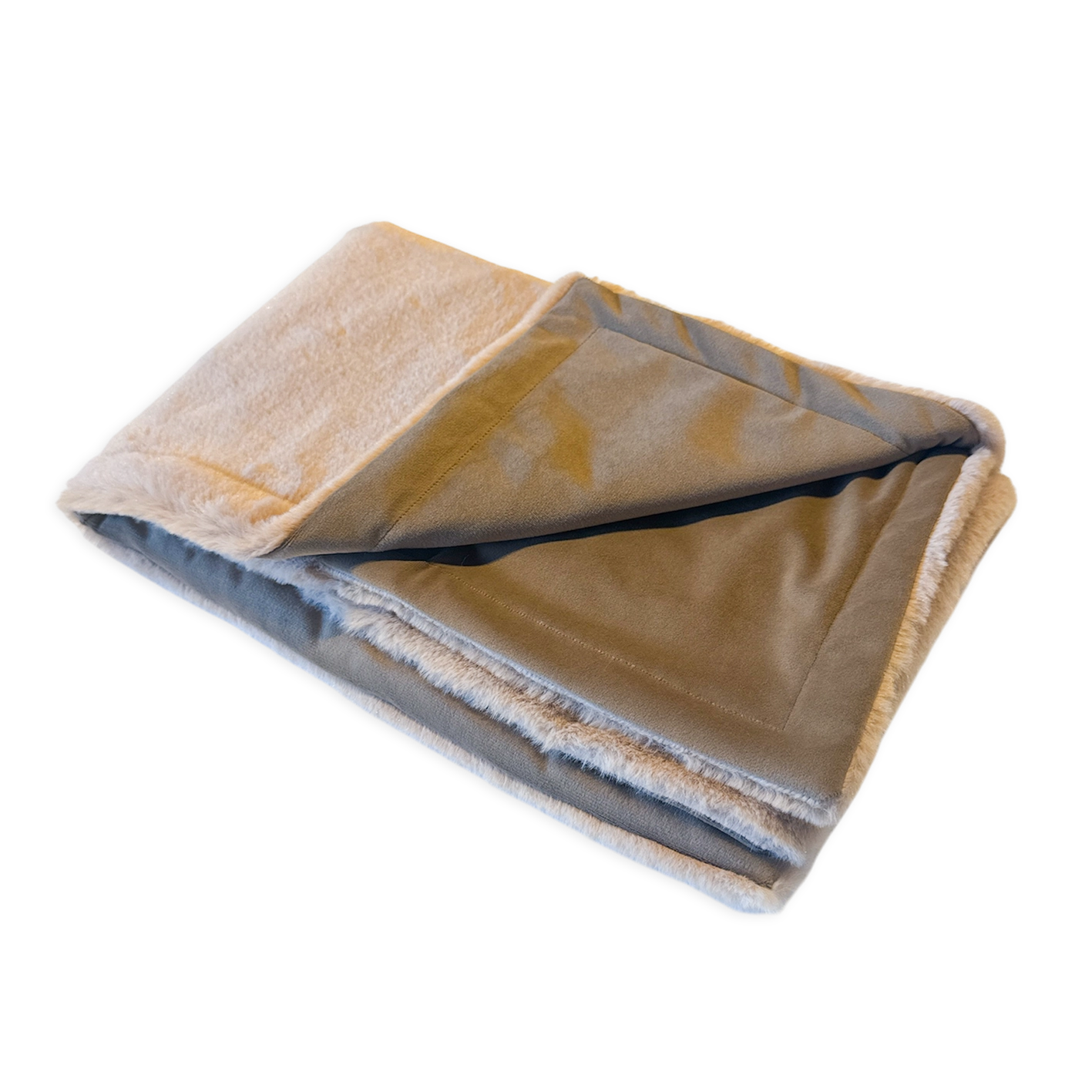 Jackie Luxury Faux Fur Hundfilt Beige