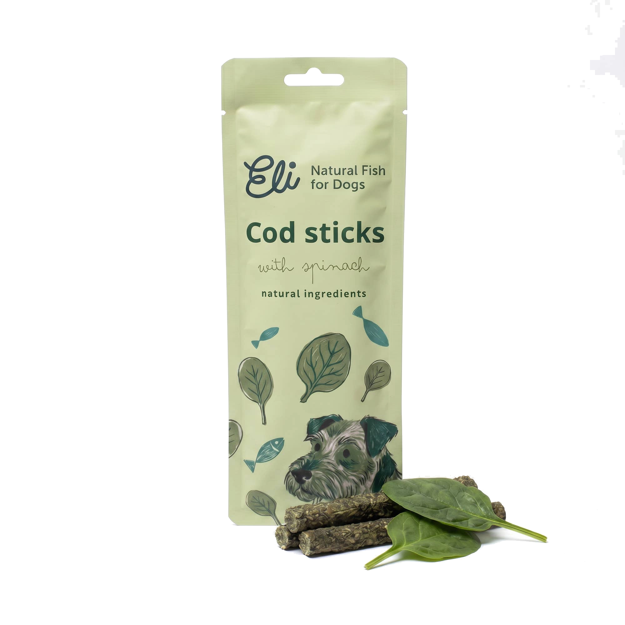 Dried Cod Sticks With Spinach – 3-pack