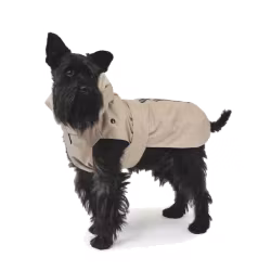 Raincoat with Detachable Hood & Faux Fur Lining