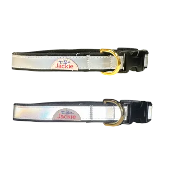 Jackie Reflexhalsband Click-lock, Svart