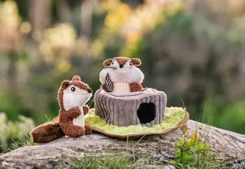 Chippy and Cheeks the Chipmunks – aktiveringsleksak för hund