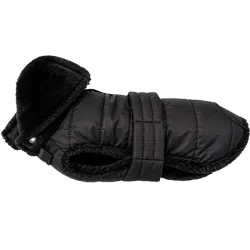 Quilted Dog Coat, Black