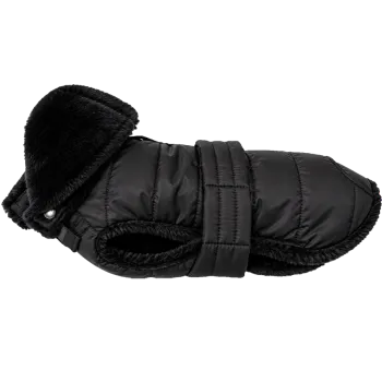 Quilted Dog Coat, Black