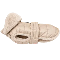 Quilted Dog Coat, Beige