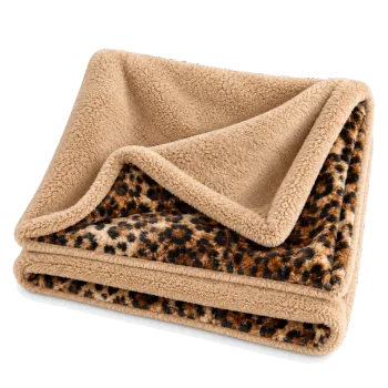Jackie Pläd Leopard – lyxig och mjuk hundfilt i pälsimitation
