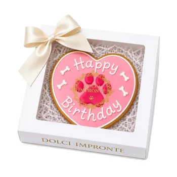 Dolci Impronte Birthday Paw Cake, Pink