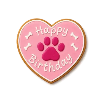 Dolci Impronte Birthday Paw Cake, Pink