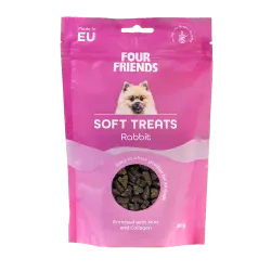 FourFriends Soft Treats Rabbit 200 g – Mjukt hundgodis med kanin