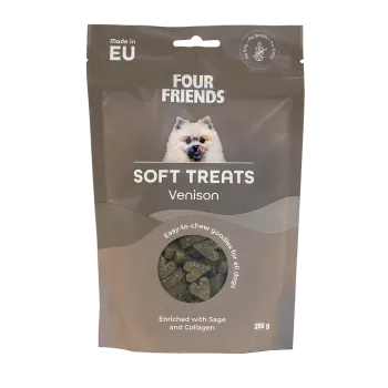 FourFriends Soft Treats Venison 200 g – Mjukt hundgodis med hjort