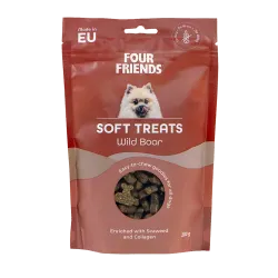 FourFriends Soft Treats Wild Boar 200 g – Mjukt hundgodis med vildsvin