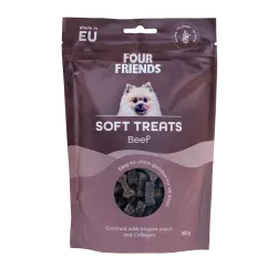 FourFriends Soft Treats Beef 200 g – Mjukt hundgodis med nöt