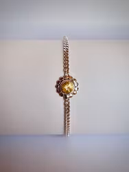 Citrin silverarmband
