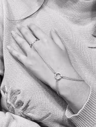 Hathphool silver ring med armband