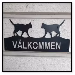 Välkommenskylt med två valfria motiv