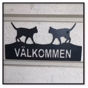 Välkommenskylt med två valfria motiv