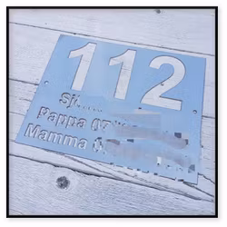 112 Skylt Hem