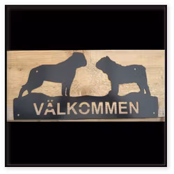 Välkommenskylt med två valfria motiv