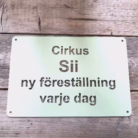 Cirkus skylt