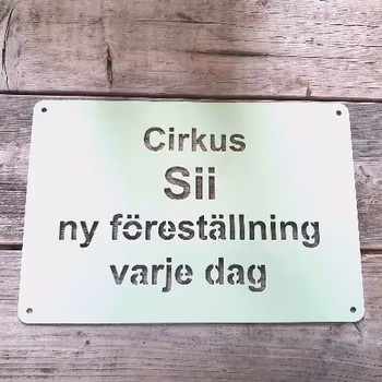 Cirkus skylt