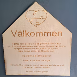 Npfskylt Välkommen