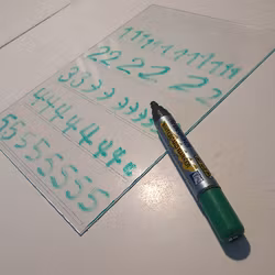 Skrivplatta 12345