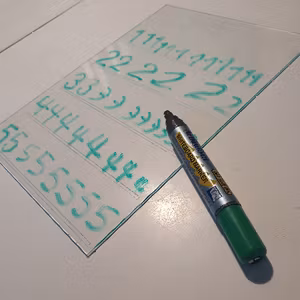 Skrivplatta 12345