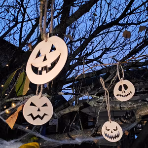 Pumpor Halloweenhängen