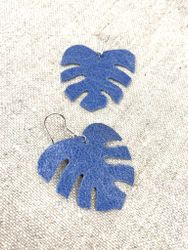 Blå "Monstera"