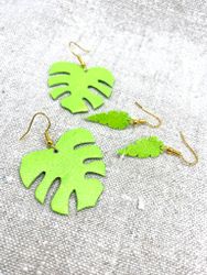 Grön "Monstera"