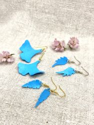 Azurblå "Ginkgo"