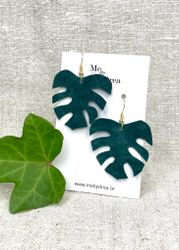Mörkgrön "Monstera"