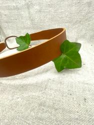 Läder-hårband, brun 2,5 cm