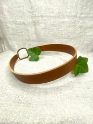 Läder-hårband, brun 2,5 cm
