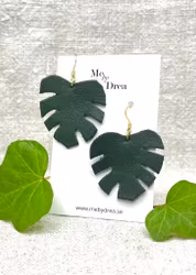 Mörkgrön "Monstera"